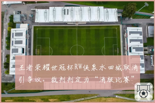 王者荣耀世冠杯RW侠泉水回城取消引争议,裁判判定为“消极比赛”遭批